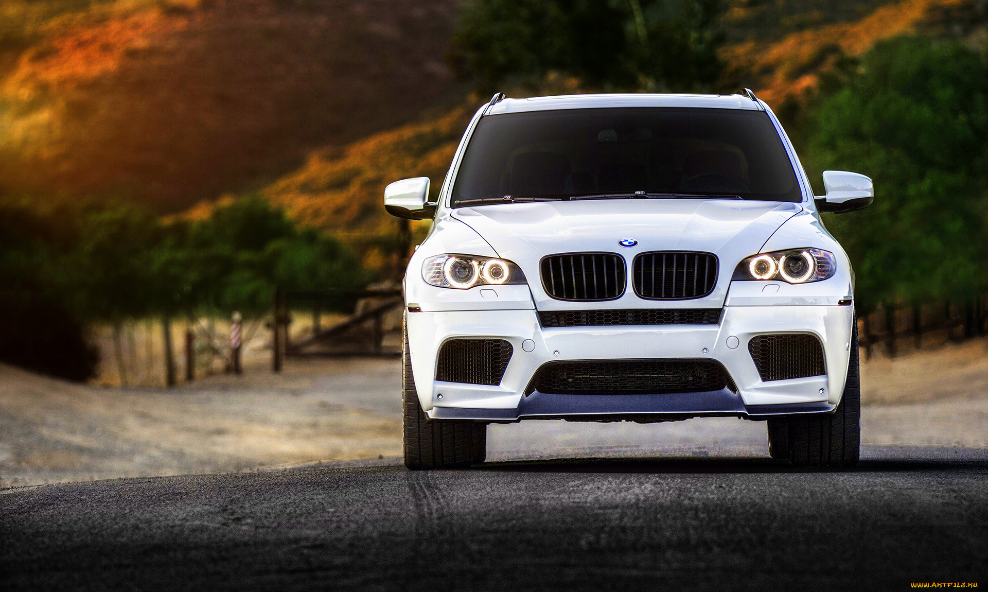 , bmw, wheels, front, tuning, white, x5m